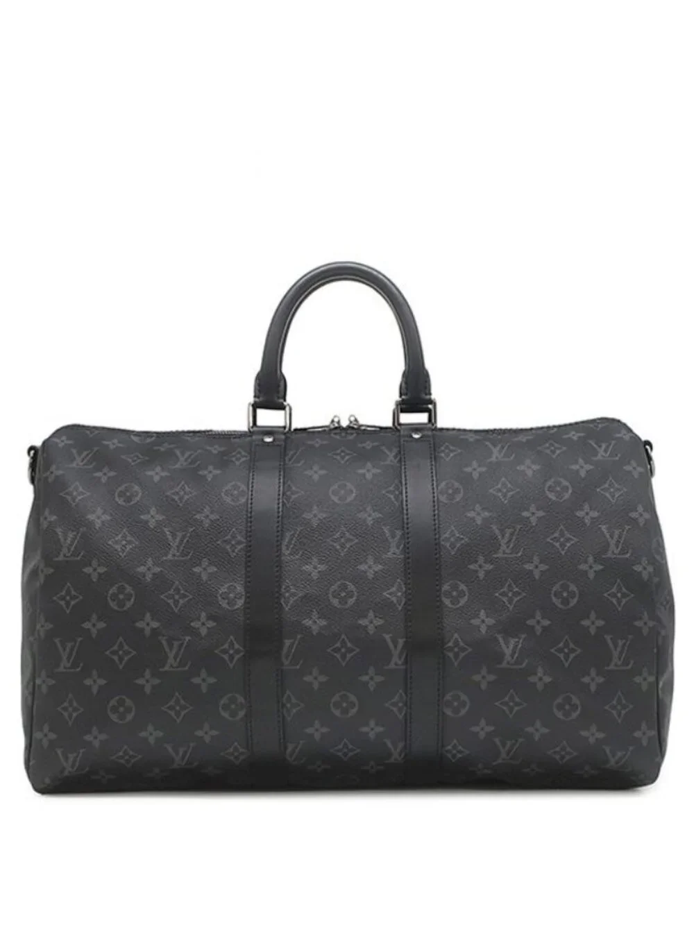 Louis Vuitton Boston Bag Keepall Bandouliere 45 Monogram Eclipse Gunmetal